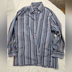 Ermenegildo Zegna Multicolor Striped Button Down Shirt